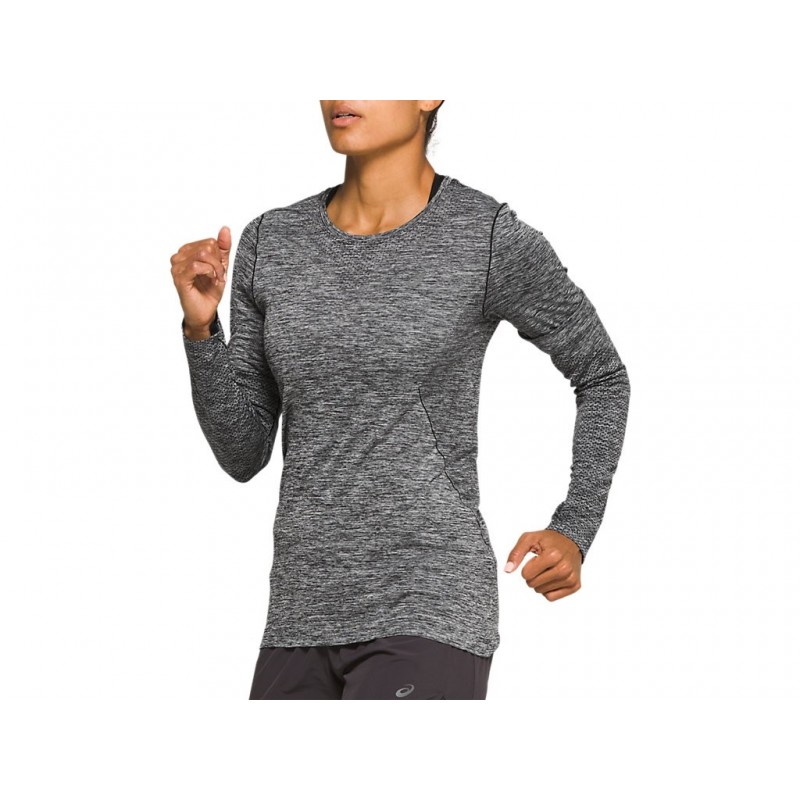 asics t shirt femme gris